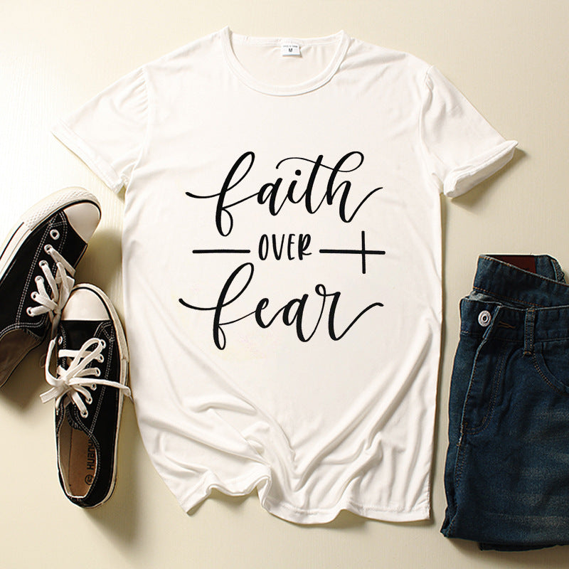 Faith Over Faith Printed Short Sleeves